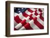 Folded American Flag Abstract.-Andy Dean Photography-Framed Photographic Print