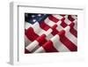 Folded American Flag Abstract.-Andy Dean Photography-Framed Photographic Print