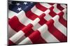 Folded American Flag Abstract.-Andy Dean Photography-Mounted Photographic Print