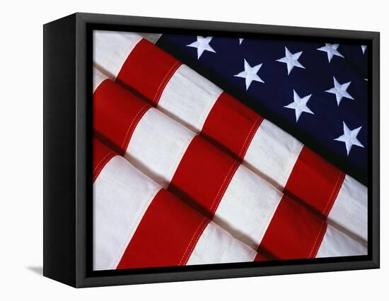 Folded American Flag-Joseph Sohm-Framed Stretched Canvas