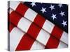 Folded American Flag-Joseph Sohm-Stretched Canvas