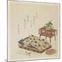 Folded Court Robe and a Hat with Tiger Ornament-Ryuryukyo Shinsai-Mounted Giclee Print