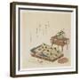 Folded Court Robe and a Hat with Tiger Ornament-Ryuryukyo Shinsai-Framed Giclee Print