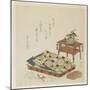 Folded Court Robe and a Hat with Tiger Ornament-Ryuryukyo Shinsai-Mounted Giclee Print