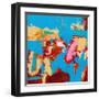 Folded Sunset I-Tracy Lynn Pristas-Framed Art Print