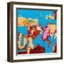 Folded Sunset I-Tracy Lynn Pristas-Framed Art Print