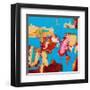 Folded Sunset I-Tracy Lynn Pristas-Framed Art Print