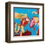 Folded Sunset I-Tracy Lynn Pristas-Framed Art Print