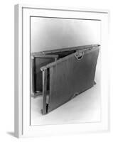 Folding Camp Bed-Elsie Collins-Framed Photographic Print