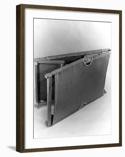 Folding Camp Bed-Elsie Collins-Framed Photographic Print