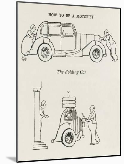 Folding Car-William Heath Robinson-Mounted Art Print