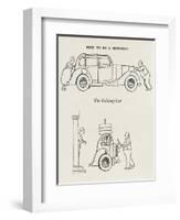 Folding Car-William Heath Robinson-Framed Art Print