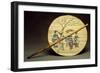 Folding Fan with Figures, 1830, Japanese Civilization, Edo Period-null-Framed Giclee Print