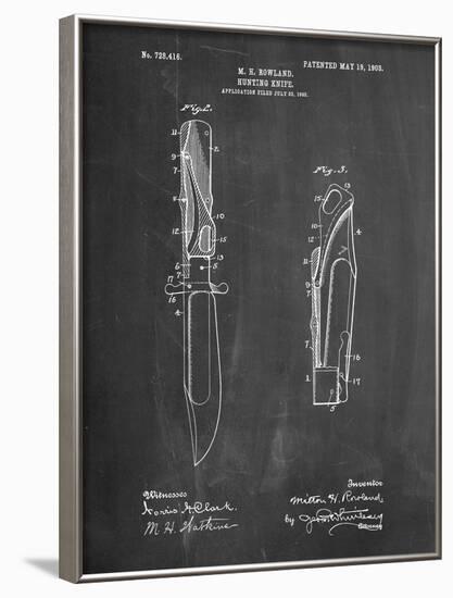 Folding Hunting Knife 1902 Patent-Cole Borders-Framed Art Print