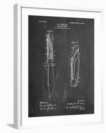 Folding Hunting Knife 1902 Patent-Cole Borders-Framed Art Print