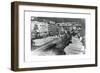 Folding Machine Room, Printing Works of the L'Action Francaise Newspaper, Paris, 1917-null-Framed Giclee Print