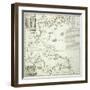 Folding Map of the North American Atlantic Coast, 1714-null-Framed Giclee Print