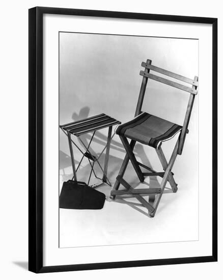 Folding Travel Chair-Elsie Collins-Framed Photographic Print