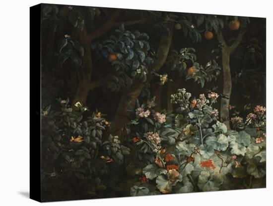 Foliage, Flowers and Birds, 1796-Philip Reinagle-Stretched Canvas