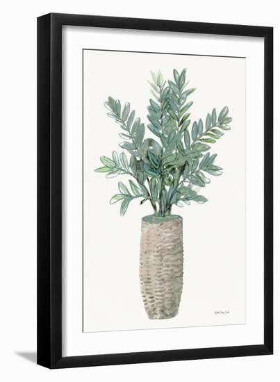 Foliage in Woven Pot 2-Stellar Design Studio-Framed Art Print