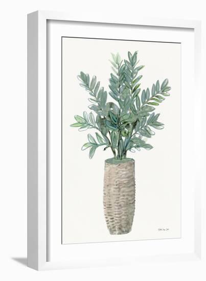 Foliage in Woven Pot 2-Stellar Design Studio-Framed Art Print