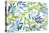 Foliage Medley-Elizabeth Rider-Stretched Canvas