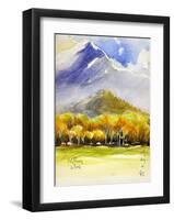 Foliage Season in Plateau-Kenji Fujimura-Framed Art Print
