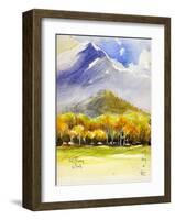 Foliage Season in Plateau-Kenji Fujimura-Framed Art Print