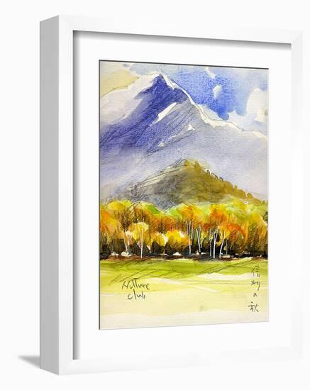 Foliage Season in Plateau-Kenji Fujimura-Framed Art Print