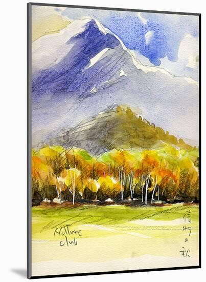 Foliage Season in Plateau-Kenji Fujimura-Mounted Art Print