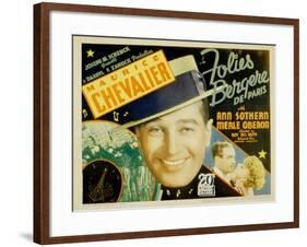Folies Bergere De Paris, Maurice Chevalier, Ann Sothern, 1935-null-Framed Photo