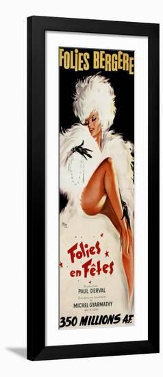 Folies-Bergere: Folies en Fetes, c.1964-Okley-Framed Art Print