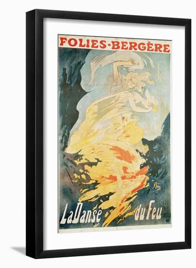 Folies Bergere: La Danse Du Feu, France 1897-Jules Chéret-Framed Giclee Print