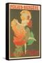 Folies-Bergere, La Loie Fuller-null-Framed Stretched Canvas