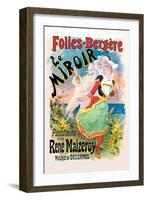 Folies-Bergere: le Miroir Pantomime-Jules Ch?ret-Framed Art Print