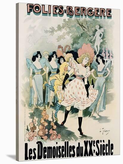 Folies-Bergere: Les Demoiselles Du Vingtieme Siecle Poster-A. Trinquier-Trianon-Stretched Canvas