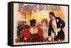 Folies-Bergere Poster-null-Framed Stretched Canvas