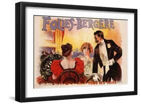 Folies-Bergere Poster-null-Framed Giclee Print