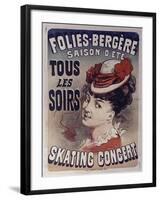 Folies Bergére Skating Concert-null-Framed Giclee Print