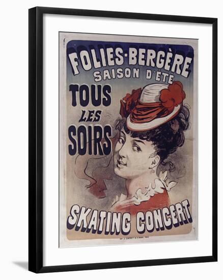 Folies Bergére Skating Concert-null-Framed Giclee Print