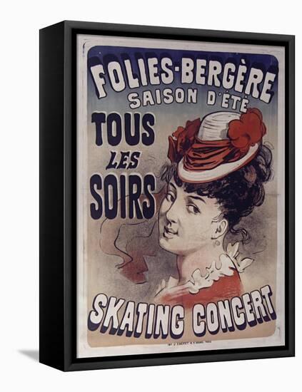 Folies Bergére Skating Concert-null-Framed Stretched Canvas