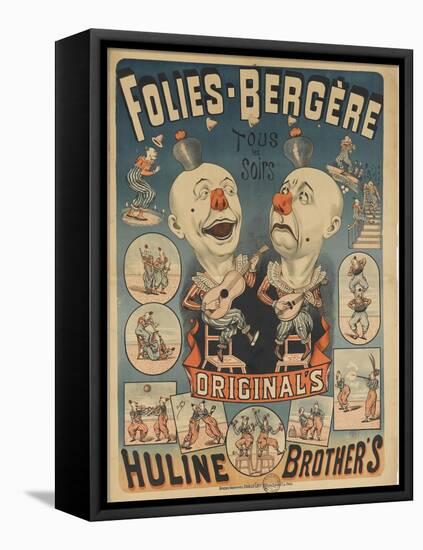 Folies-Bergères, Huline brother's-null-Framed Stretched Canvas