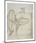 Folio 22: mill powered by undershot water wheel-Francesco di Giorgio Martini-Mounted Art Print