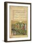 Folio 39, a Garden Scene, from the 'Bustan of Sa'di' (The Flower-Garden of Sa'di)-Persian-Framed Giclee Print