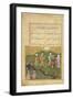 Folio 39, a Garden Scene, from the 'Bustan of Sa'di' (The Flower-Garden of Sa'di)-Persian-Framed Giclee Print