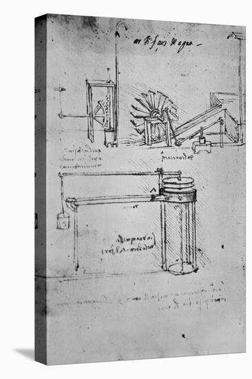 Folio 53-Leonardo da Vinci-Stretched Canvas