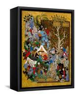 Folio from Haft Awrang (Seven Throne) by Jami, 1539-1543-null-Framed Stretched Canvas