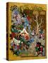 Folio from Haft Awrang (Seven Throne) by Jami, 1539-1543-null-Stretched Canvas