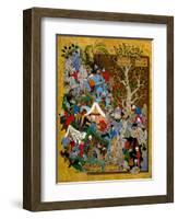 Folio from Haft Awrang (Seven Throne) by Jami, 1539-1543-null-Framed Giclee Print