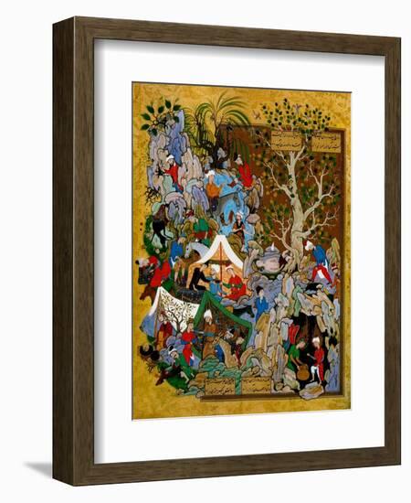 Folio from Haft Awrang (Seven Throne) by Jami, 1539-1543-null-Framed Giclee Print